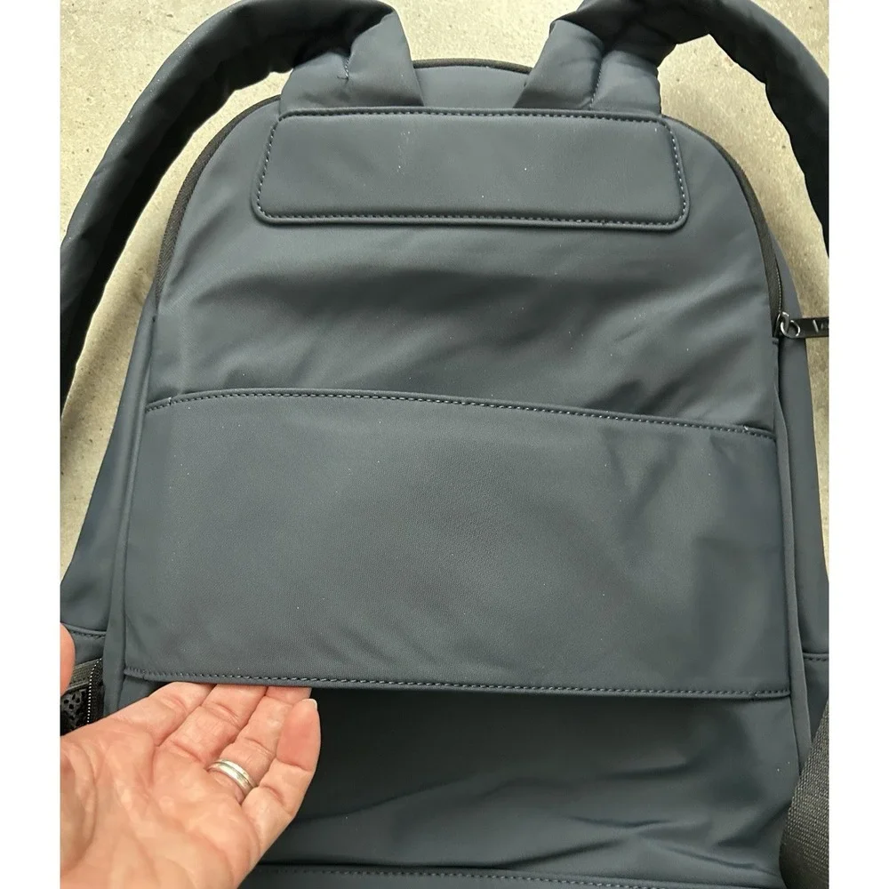 AWAY Travel The Everywhere Zip Backpack Navy‎ Blue Laptop Drink Storage